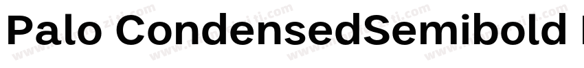 Palo CondensedSemibold Regular字体转换
